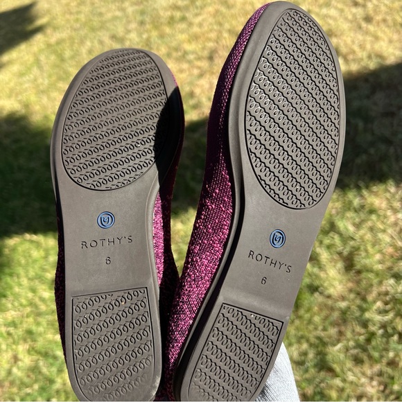 Rothy's‎ The Flat in Fig Python Women's Round Toe Shoes Size 6 - Picture 5 of 6